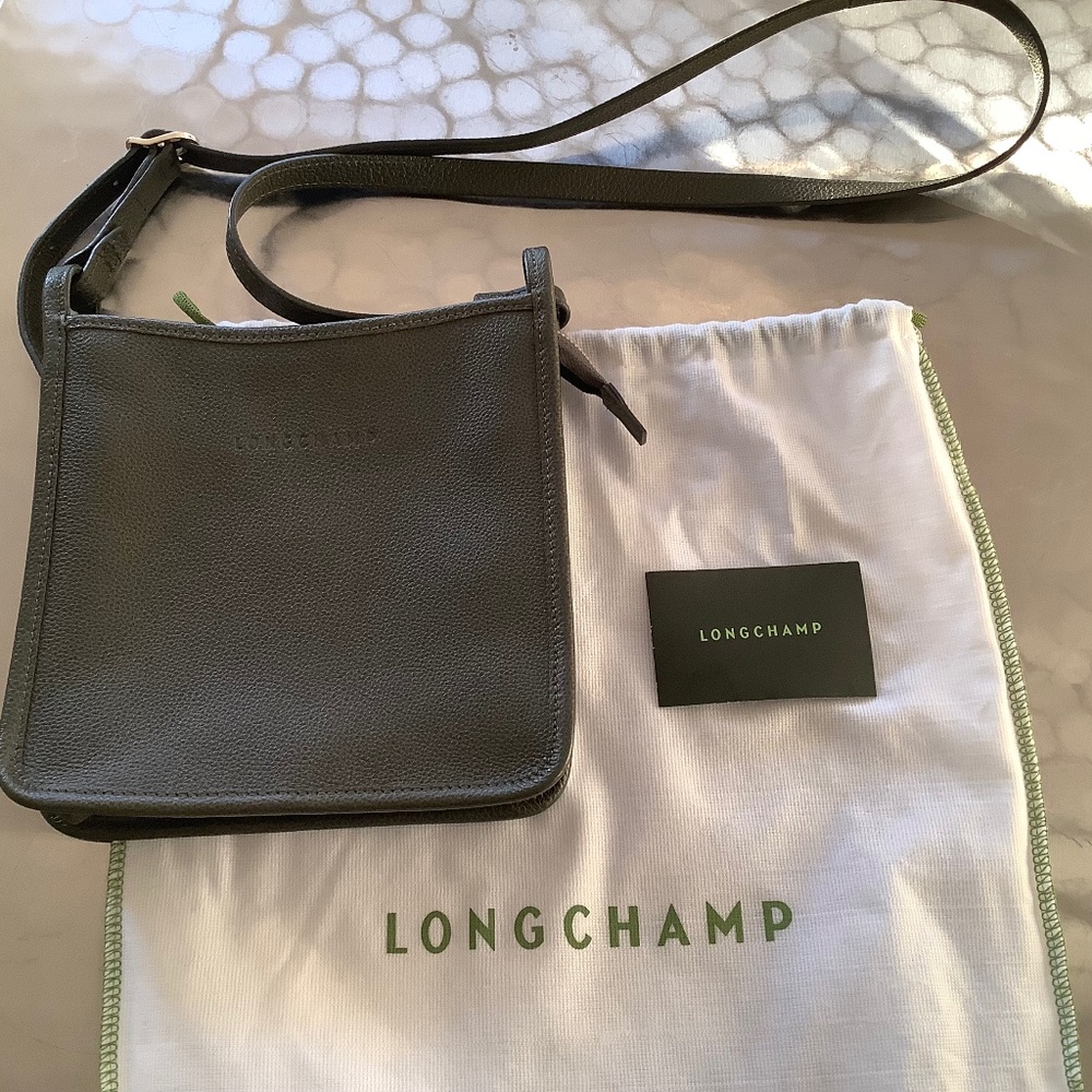 Longchamps Le Foulonne Small Zip Leather Crossbody